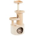 Petmaker Petmaker 80-PET5082 43 in. 4 Tier Condo Cat Tree with Tunnel & Scratching Post; Tan - 21.25 lbs 80-PET5082